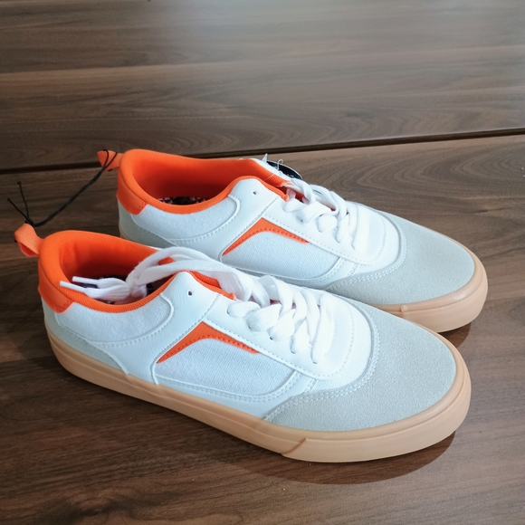 Airwalk White and Orange Sneakers - Picture 1 of 6